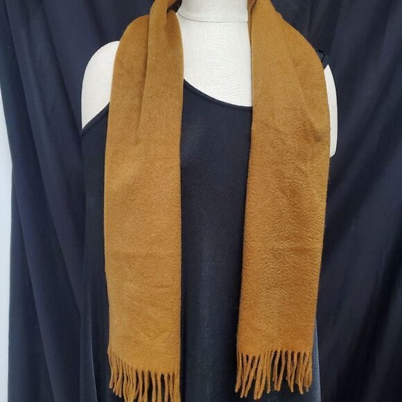 Brown  Cashmere Scarf  54” X 12” - Picture 1 of 6